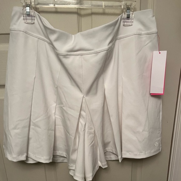 Lilly Pulitzer NWT UPF 50+ Luxletic 5" Frazer Short -‎ Resort White Size 16 - Picture 6 of 12